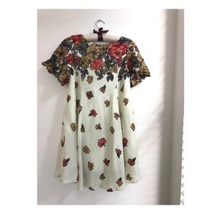Urban Outfitters floral swing dress + keyhole back